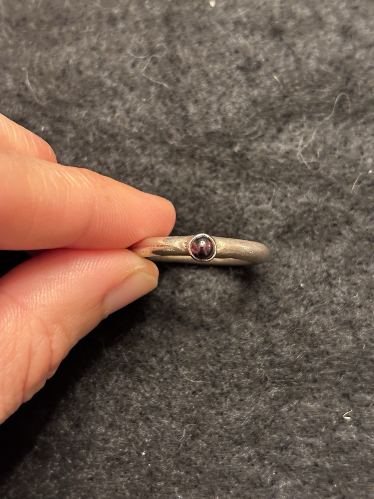 3 SET VINTAGE ARTISAN ETCHED STERLING 925 GEN STONE STACKING RINGS *8.3 gm*