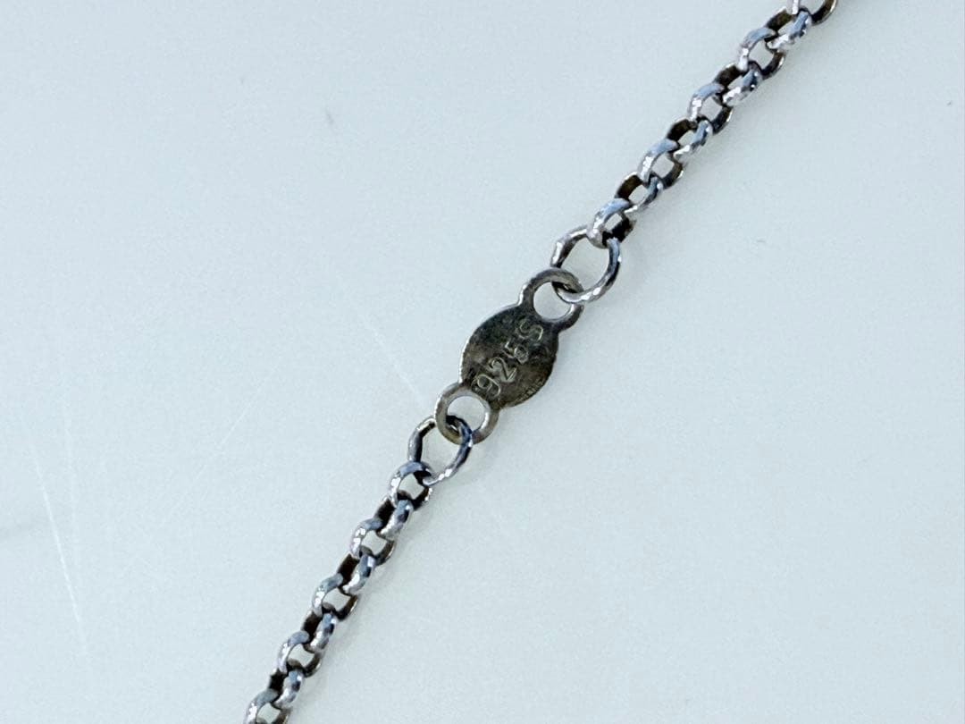 Georg Jensen Artist Heart Pendant 2003 Silver 44cm Chain 7.2g