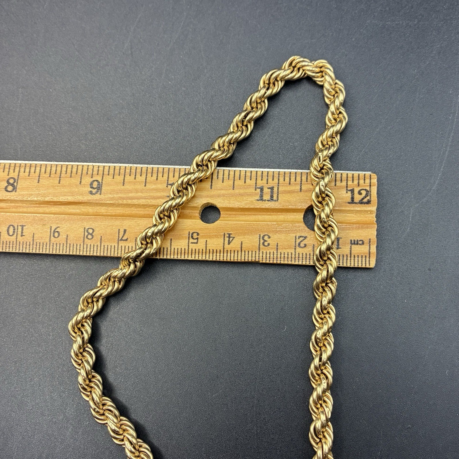 30g Vintage 12k Gold Filled Pocket Watch Chain FOB, Dog Clip T-Bar, GF Guilloche