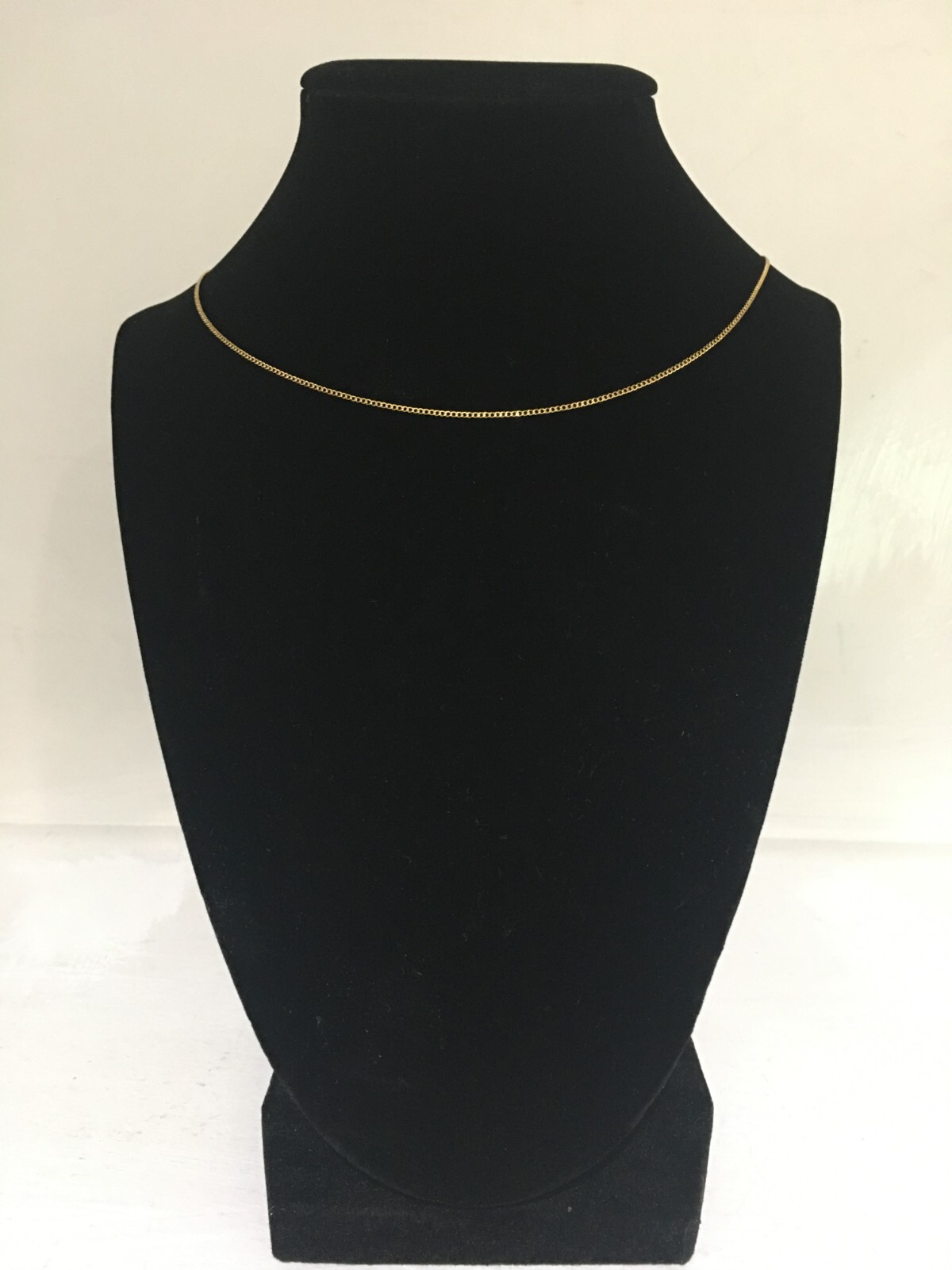 New Women’s 12 Karat Gold Filled 1MM Vintage Chain Necklace 18 Inch Fine Jewelry