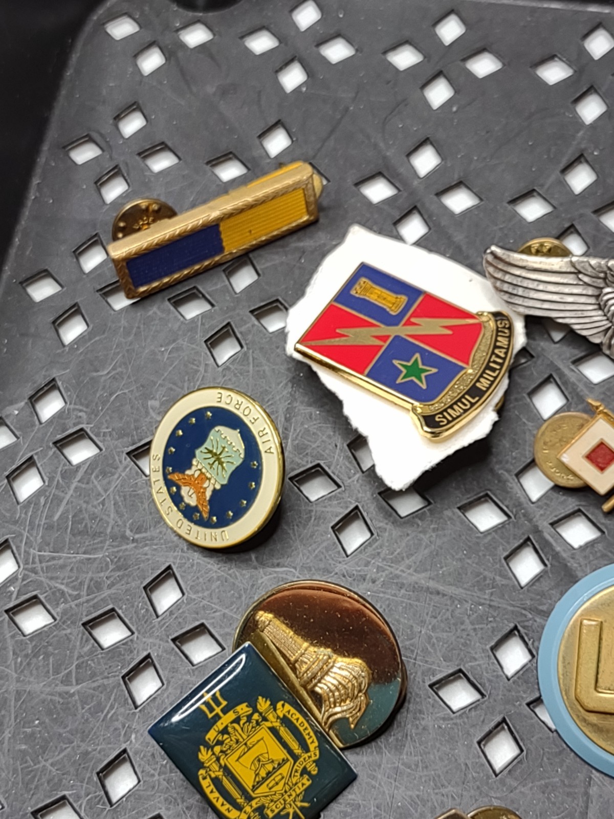 Lot Of Military Themed Pins Military Pin Lot DSTAC