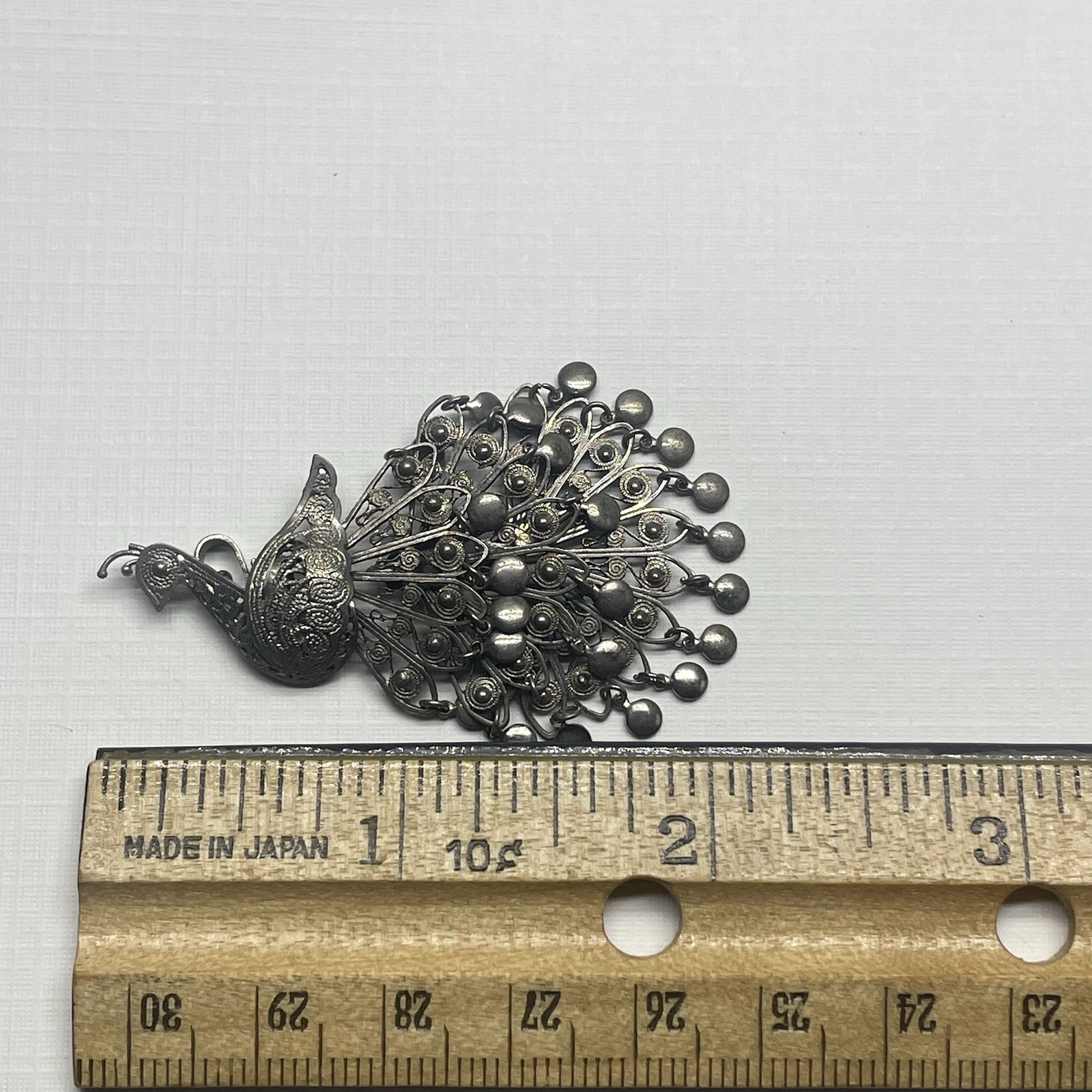 Filigree Peacock Pendant Brooch Combo Pin Jewelry – Birds