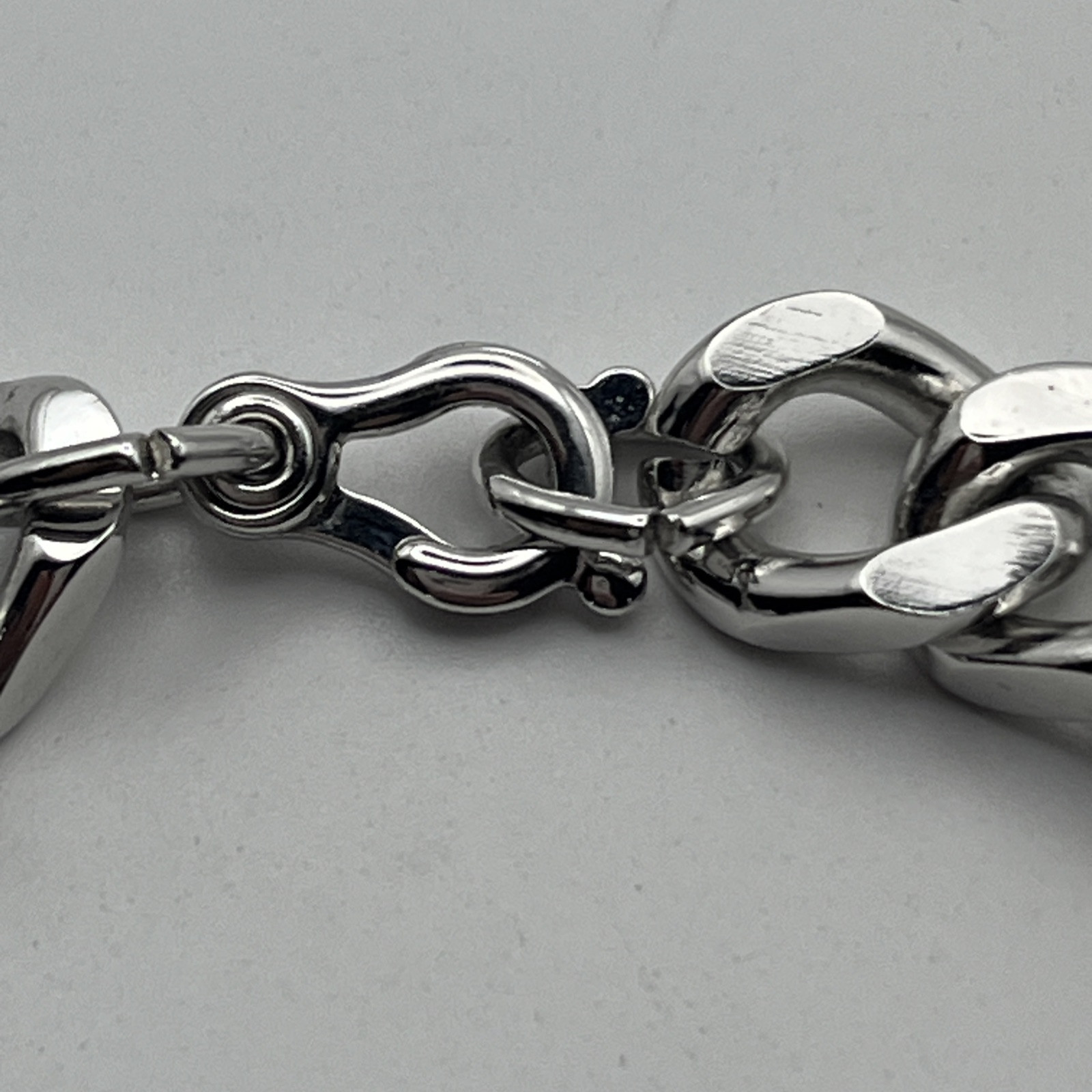 Vintage Sterling Silver Kalbe ID Nameplate Plaque With Stainless Steel Bracelet
