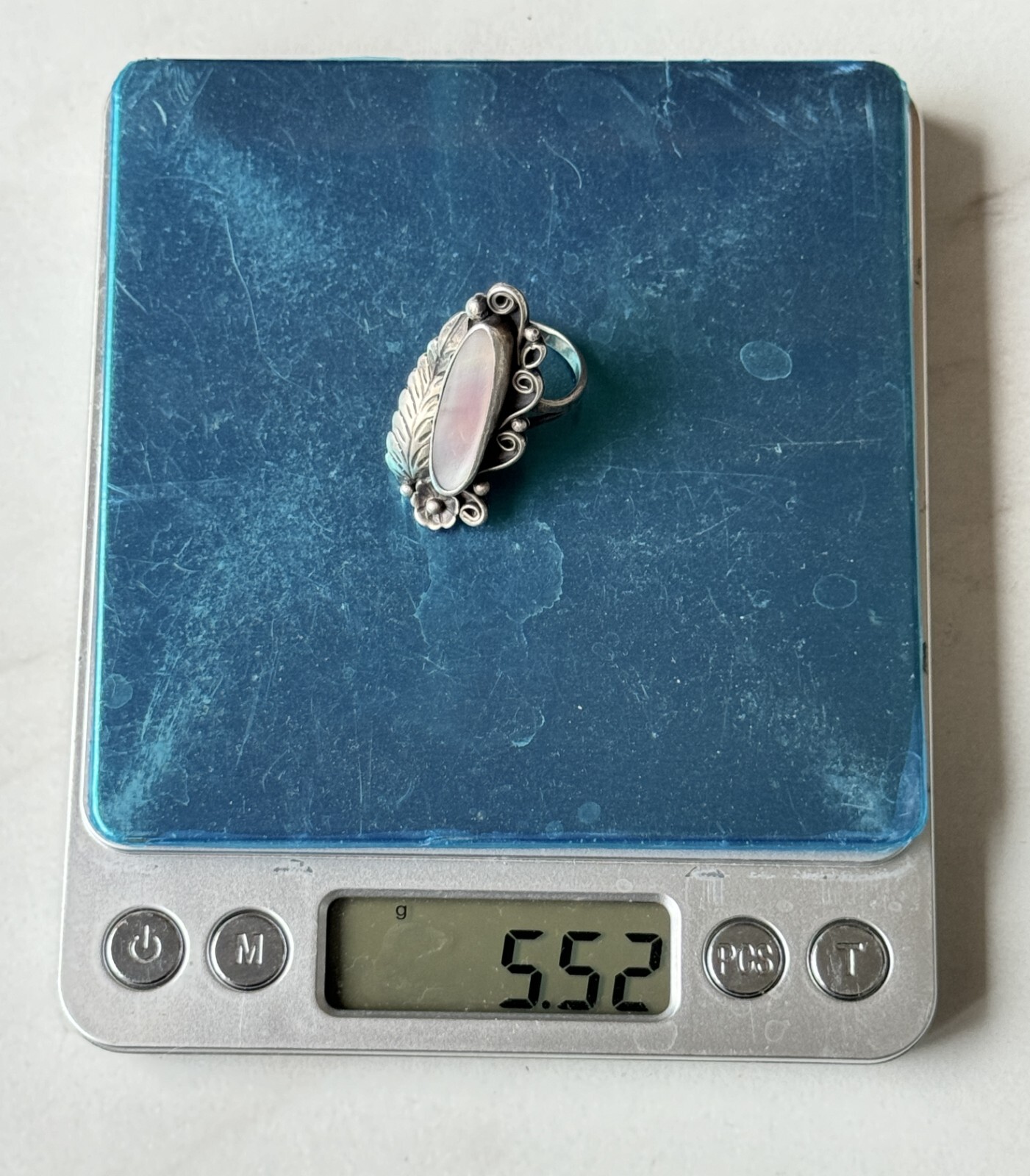 Raymond Platero Navajo Ring Sterling Silver 925 Signed Vintage