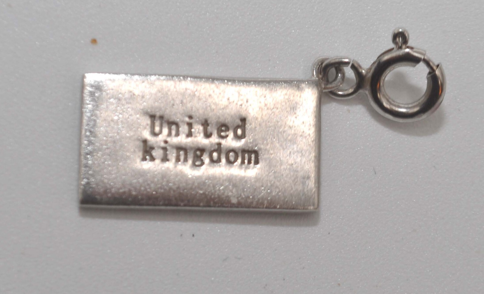 RARE Vintage UK UNITED KINGDOM Sterling Silver Flag Enamel .75″ Charm