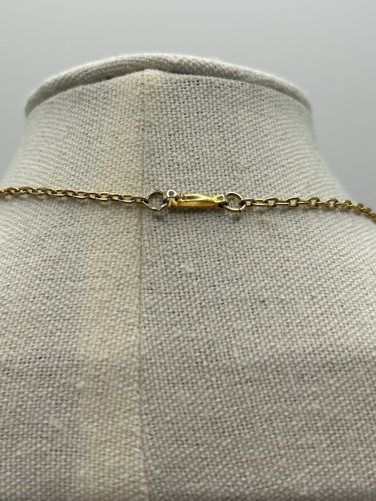 Vintage Green Jade Diamond Cultured Pearl Filigree Gold-tone Pendant Necklace