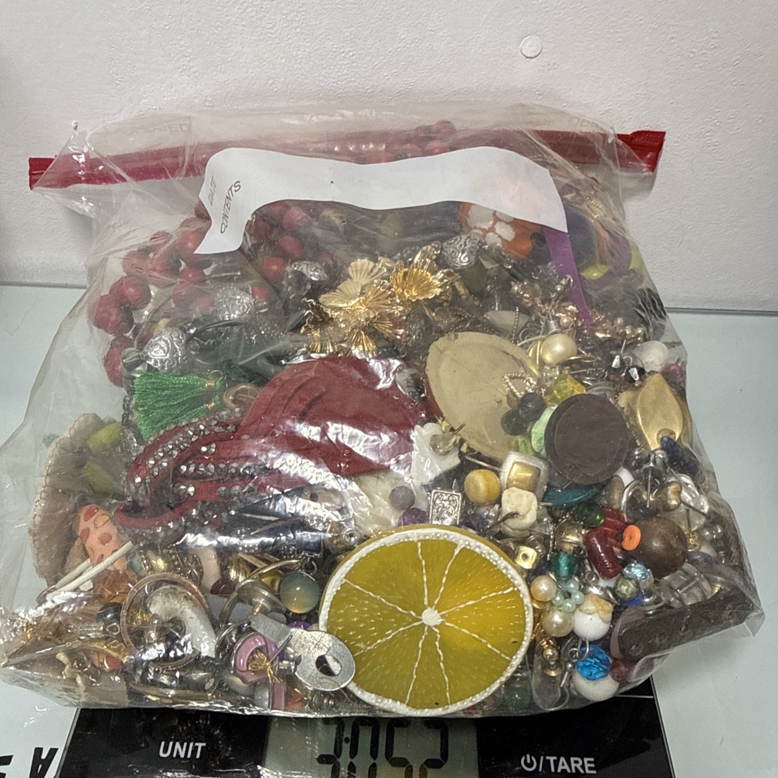 3+ lbs VTG to NOW CRAFT JUNK SCRAP BROKEN Jewelry Lot Harvest Repurpose Salvage