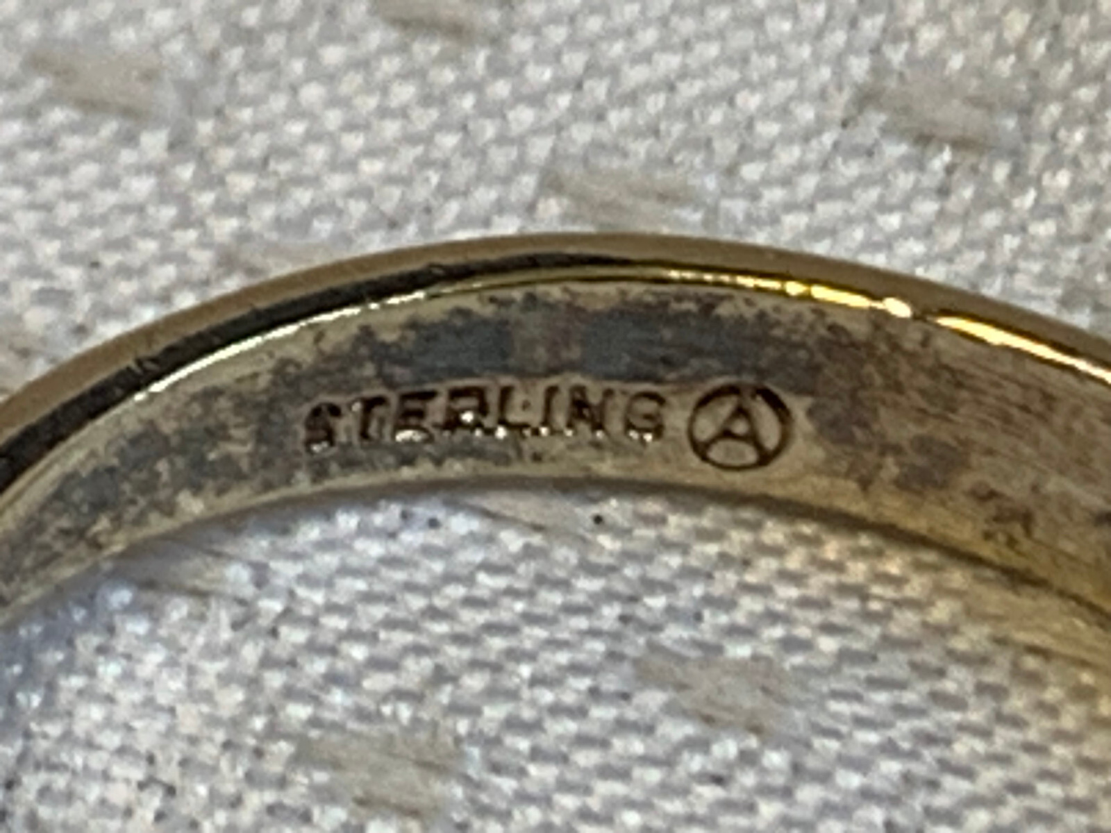 Vtg Sterling Silver Gold Vermeil Ring 3.9g Fine Jewelry Sz 6.75 Smoky Stone