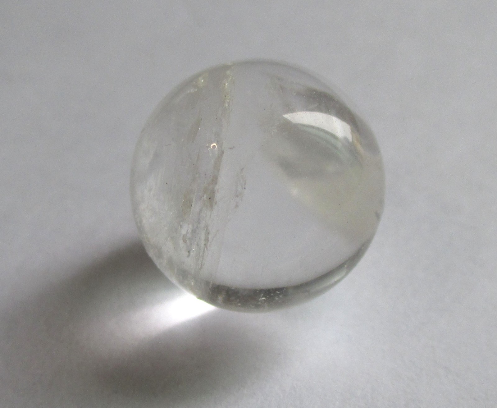 STERLING SILVER QUARTZ CRYSTAL ORB LOCKET PENDANT POOLS OF LIGHT STYLE