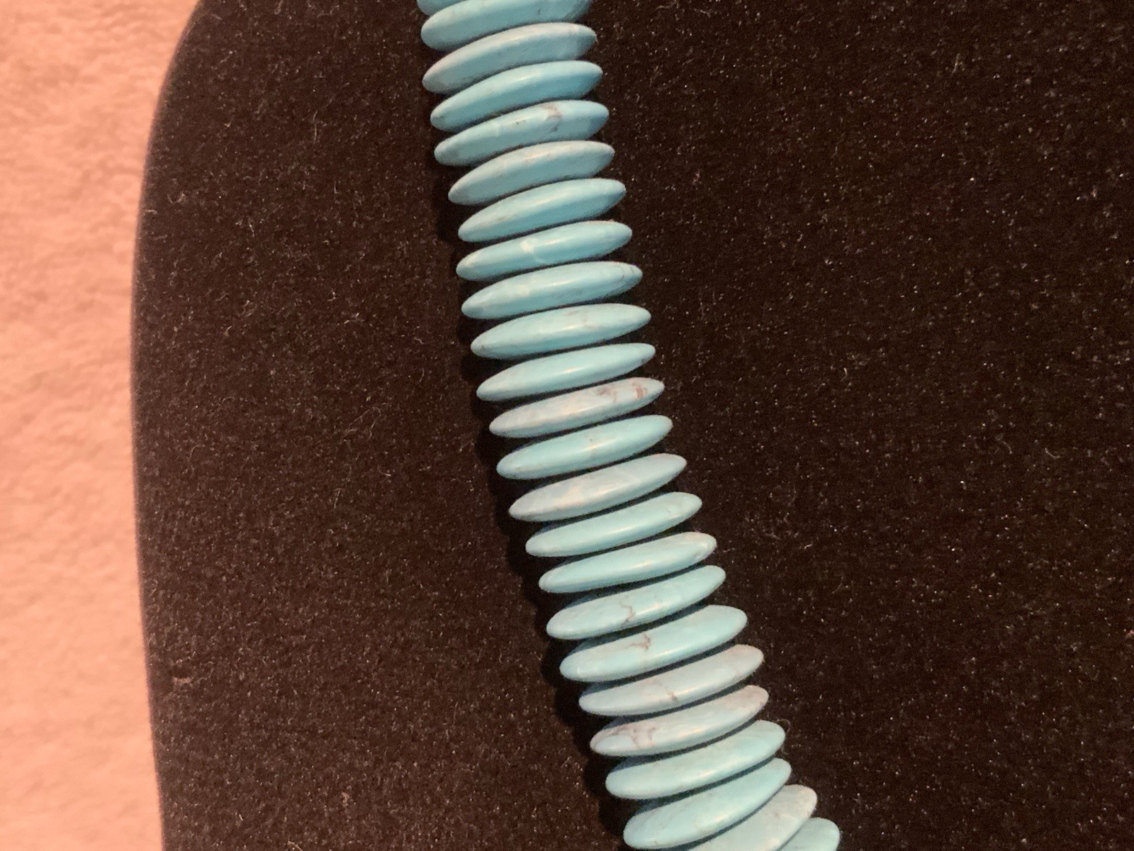 Vintage 20” MMA Reproduction Egyptian Revival Turquoise Faience Choker