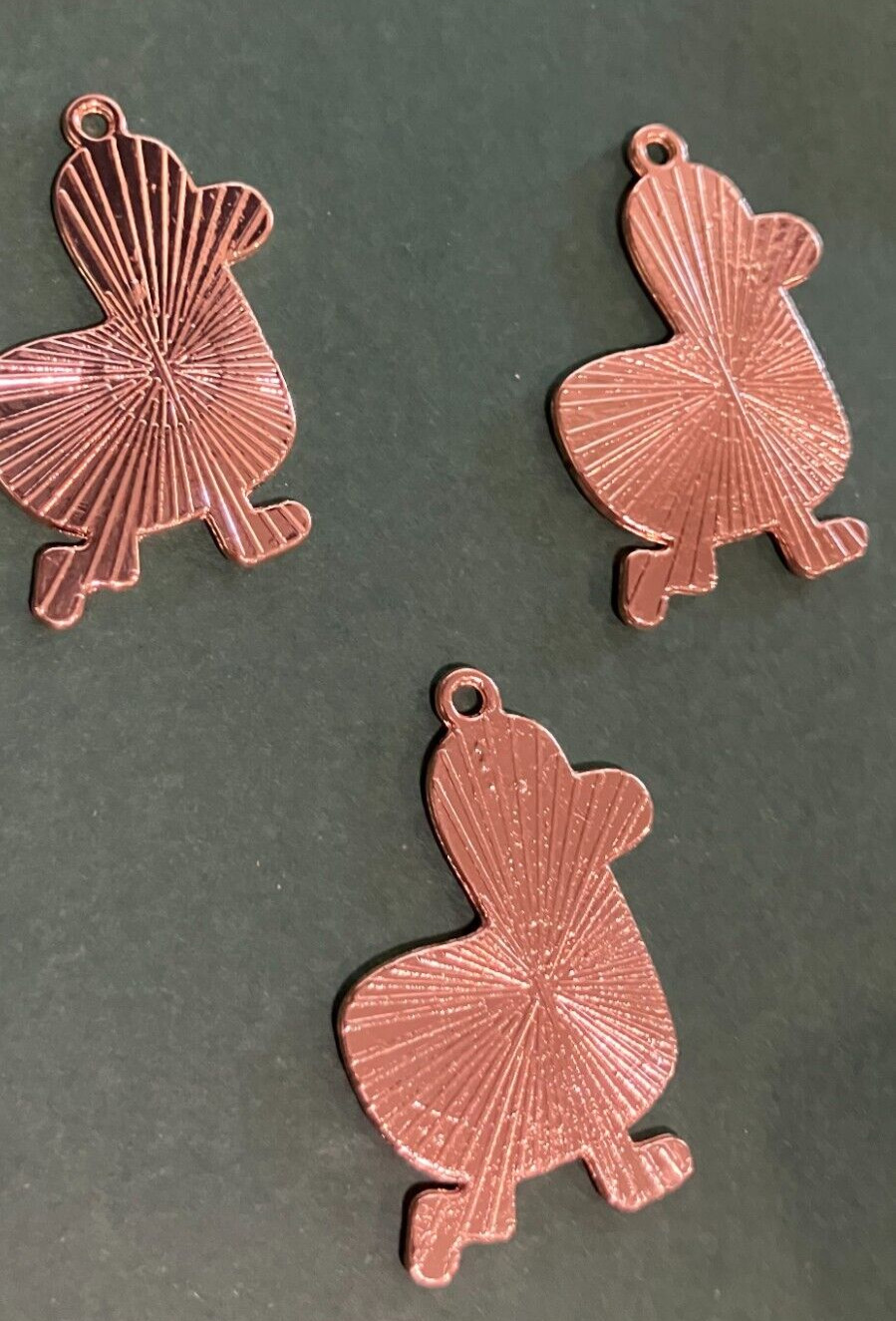 Charms – Enamel Ducks (3 pieces) w/ Gold Tone Zinc Alloy