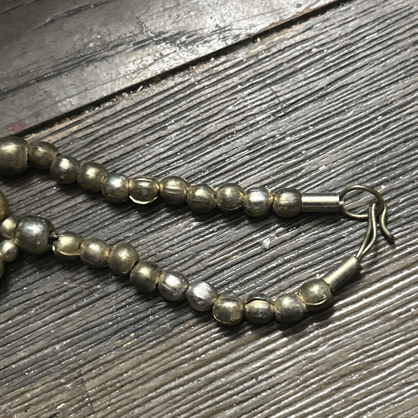 Vintage Modernist Style Copper tone Curb Chain Collar Necklace Handcrafted