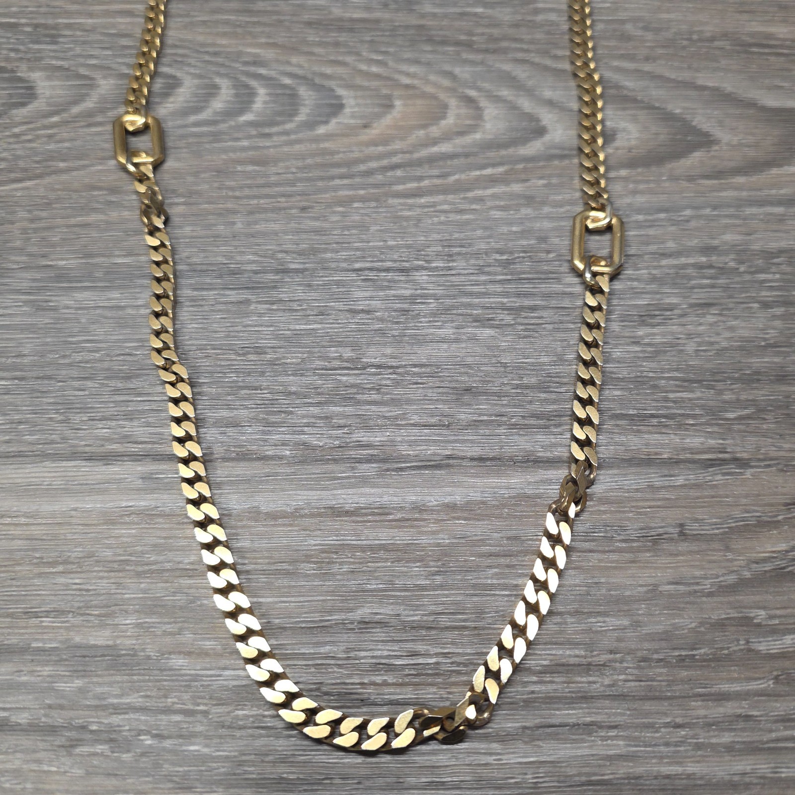 Monet Link Chain Necklace Gold Tone Chunky 32″ Signed Bold Statement Jewelry