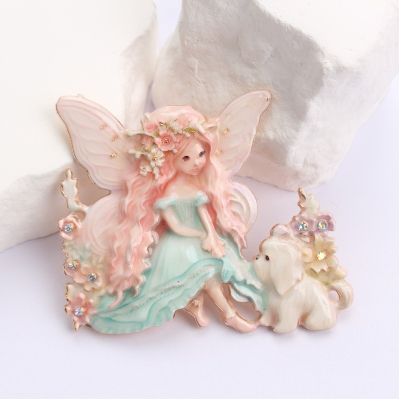 Artistic Fantasy-Themed Fairy Brooch: Exquisite Jewelry Accessory, Ideal Present