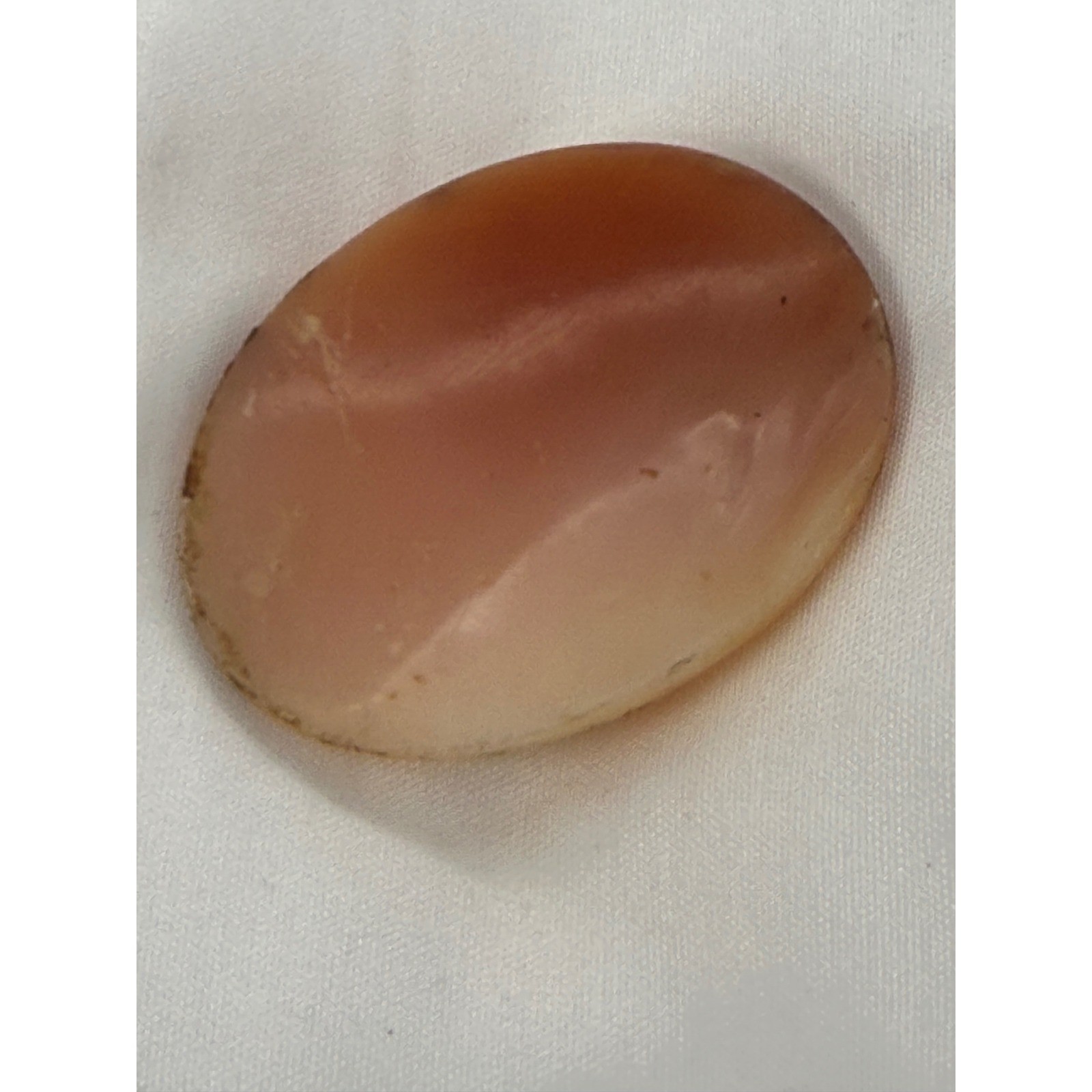 Artemis Diana the Huntress Antique Hand Carved Shell Cameo Loose Oval Cabochon