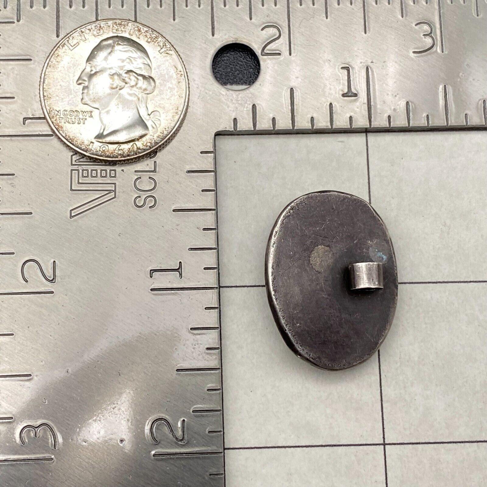 Vintage Modernist Boulder Opal Silver Pendant