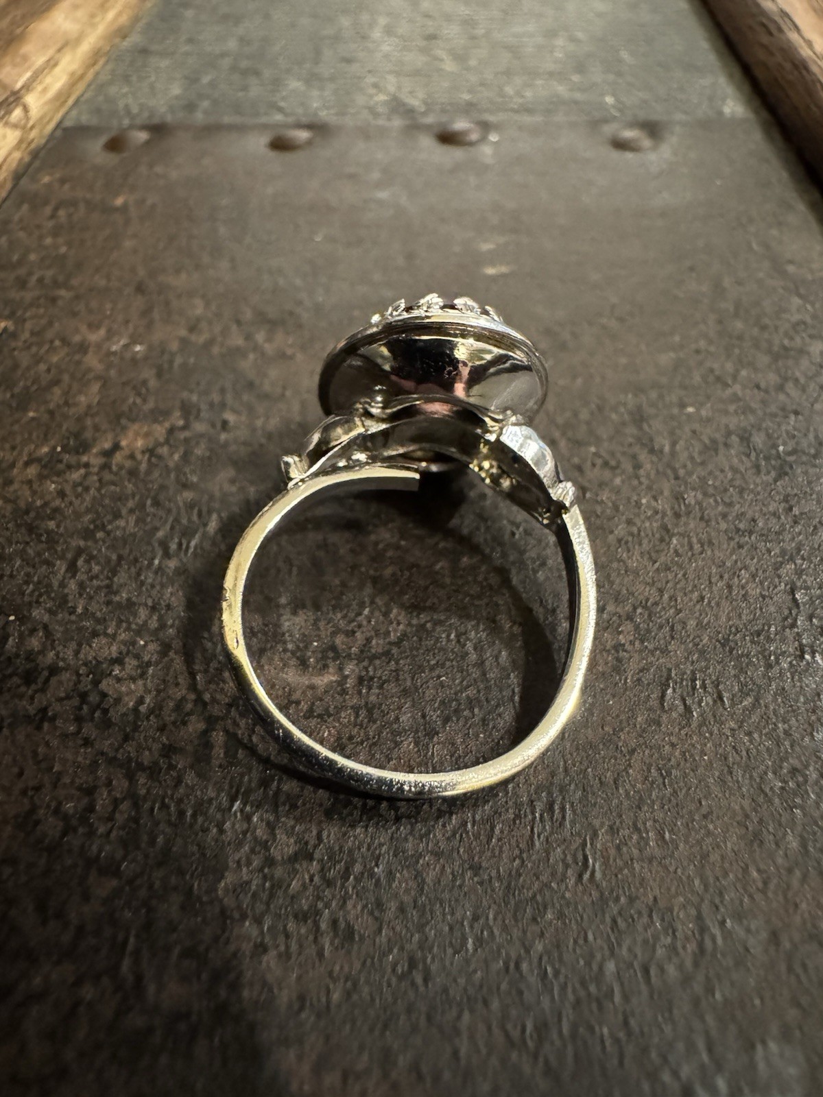 Vintage Danecraft Sterling Silver Purple Amethyst Ring • Adjustable