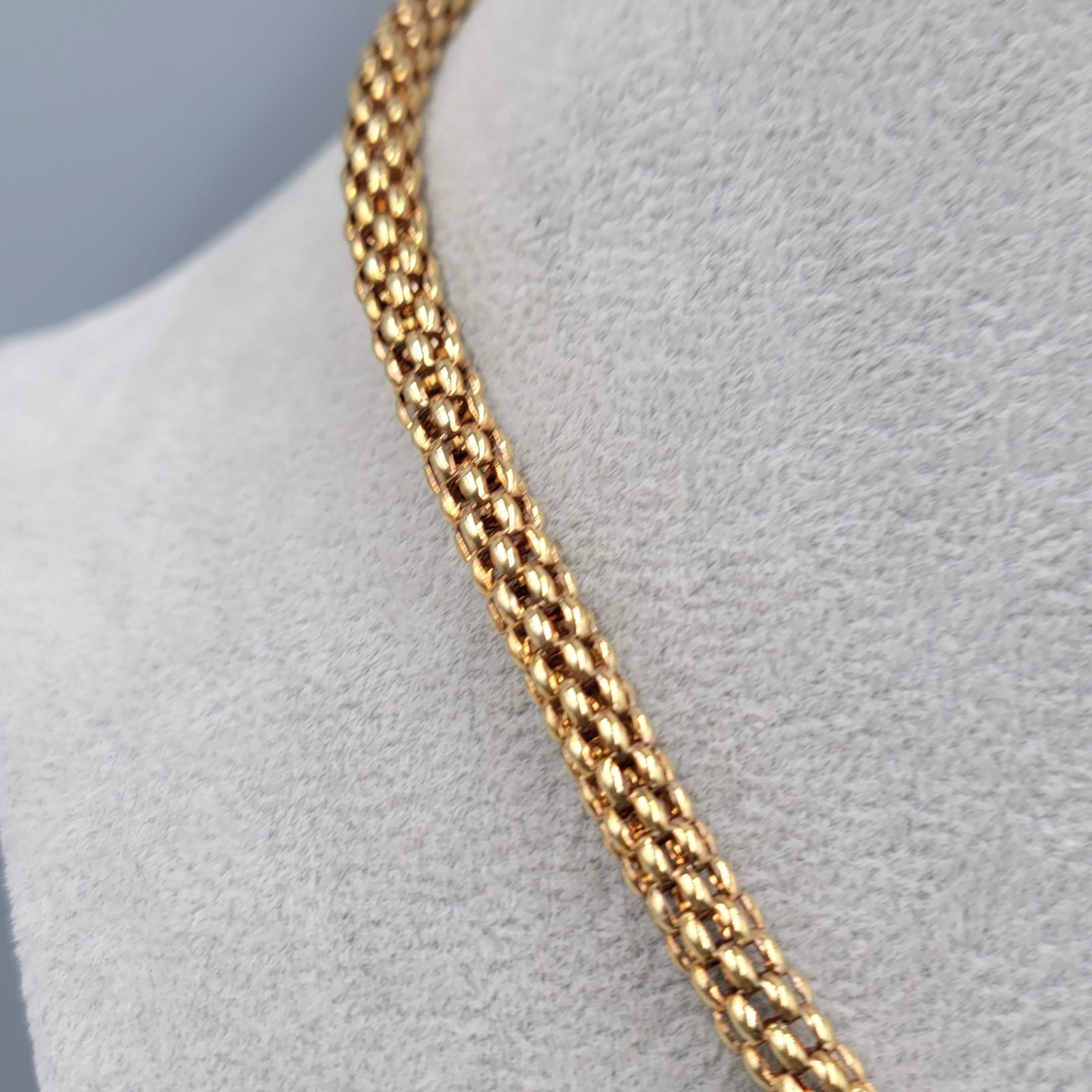 Vintage Signed Snake Collar Necklace Made in Italy Unknown Signature 20″