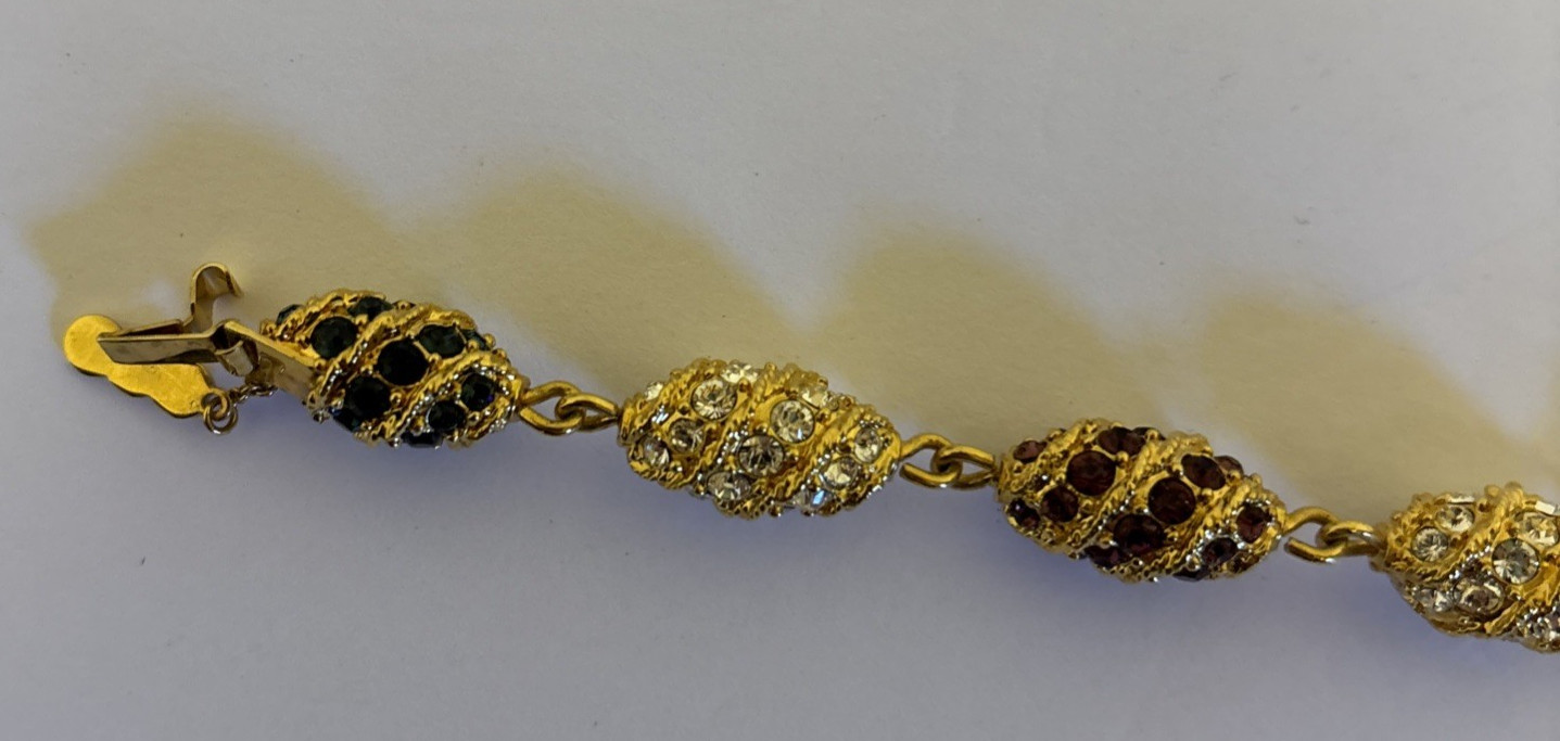 Camrose Kross Reproduction Jacqueline Bouvier Kennedy Gold Tone Bracelet Sparkle