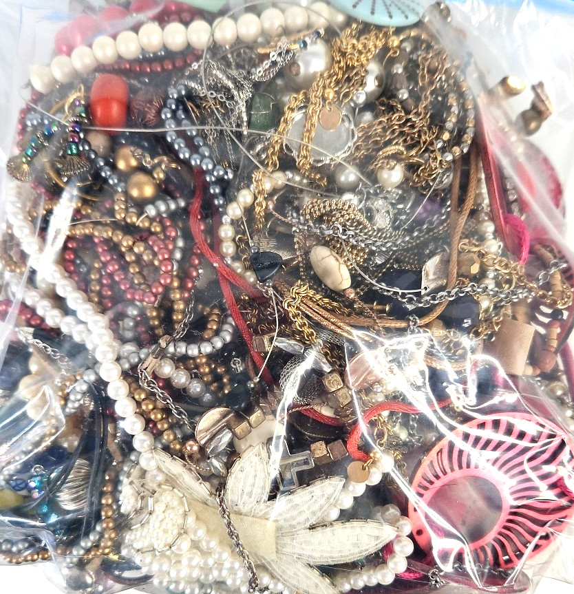 5 Lbs Bulk Craft Jewelry Lot Assorted Junk Repurpose Wearable