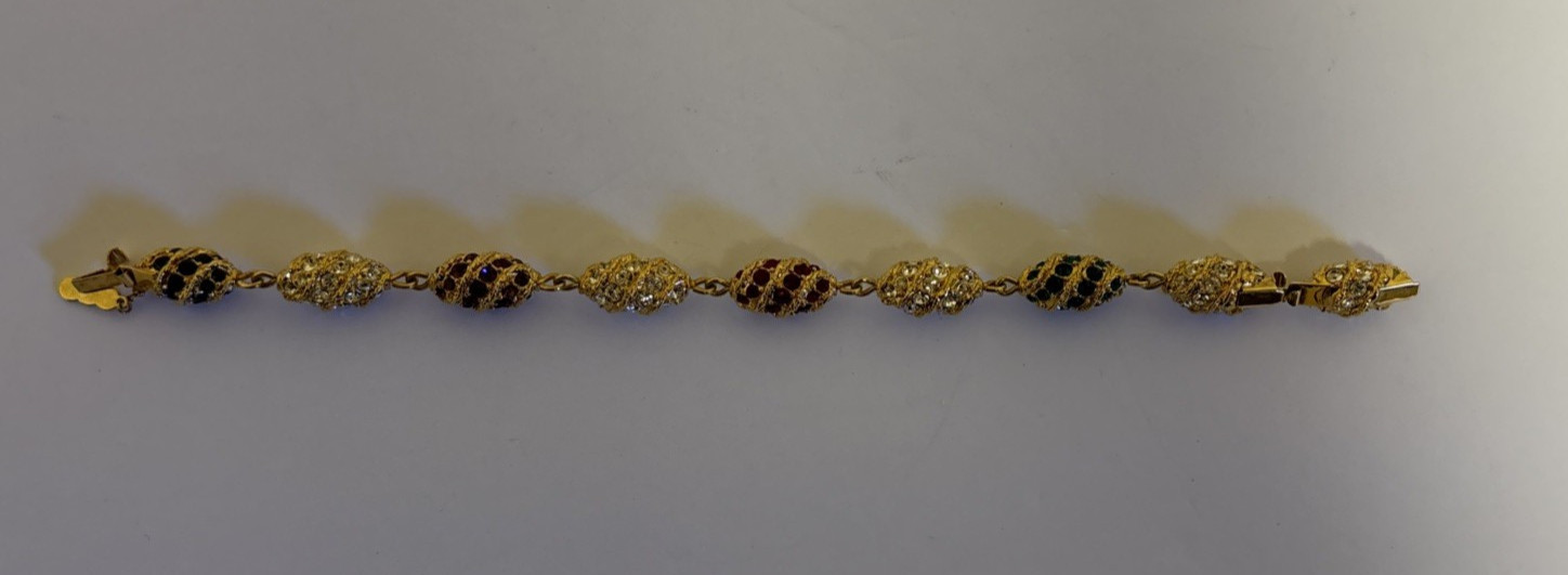 Camrose Kross Reproduction Jacqueline Bouvier Kennedy Gold Tone Bracelet Sparkle