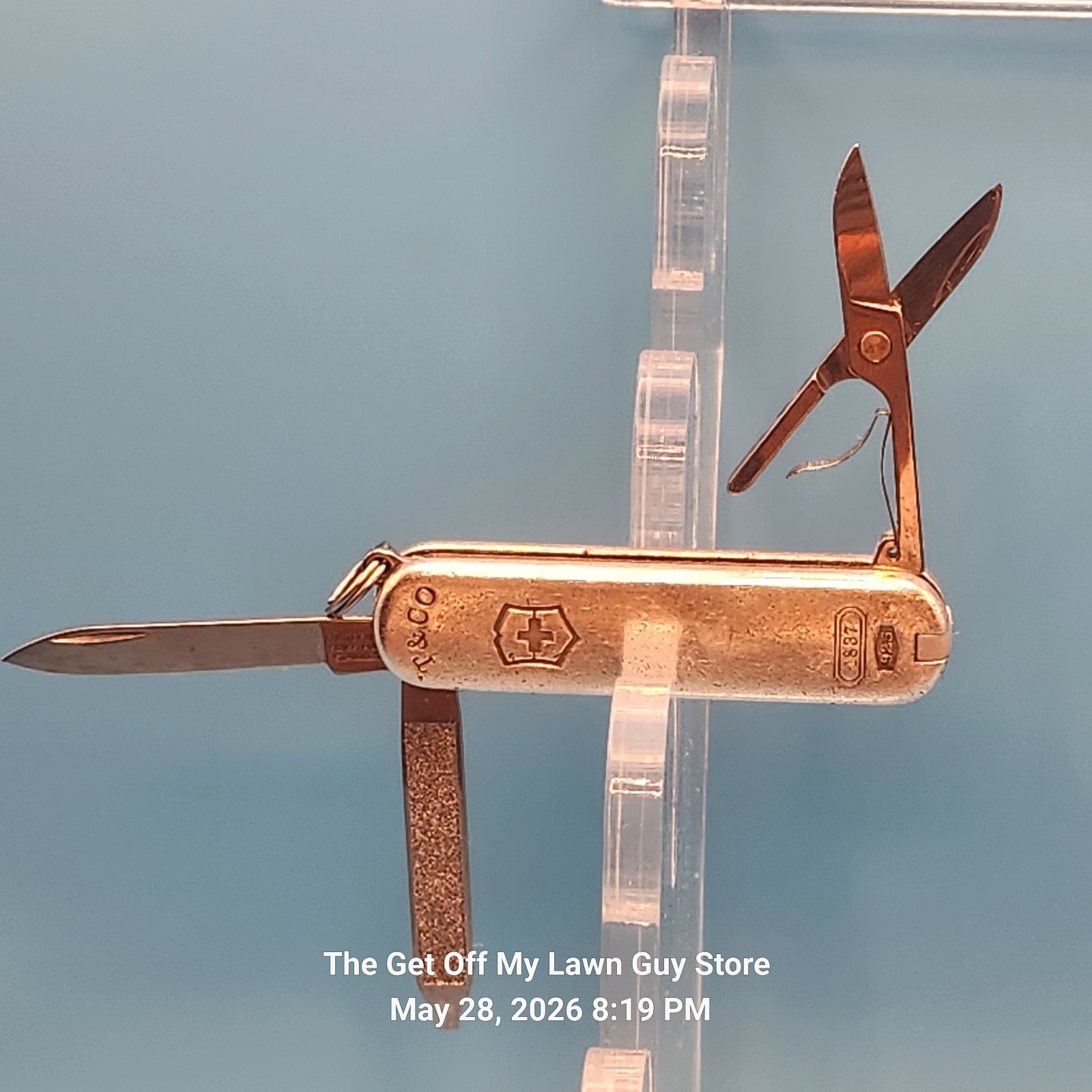 Victorinox Classic Tiffany 58mm Sterling Silver Swiss Army Knife Collectible