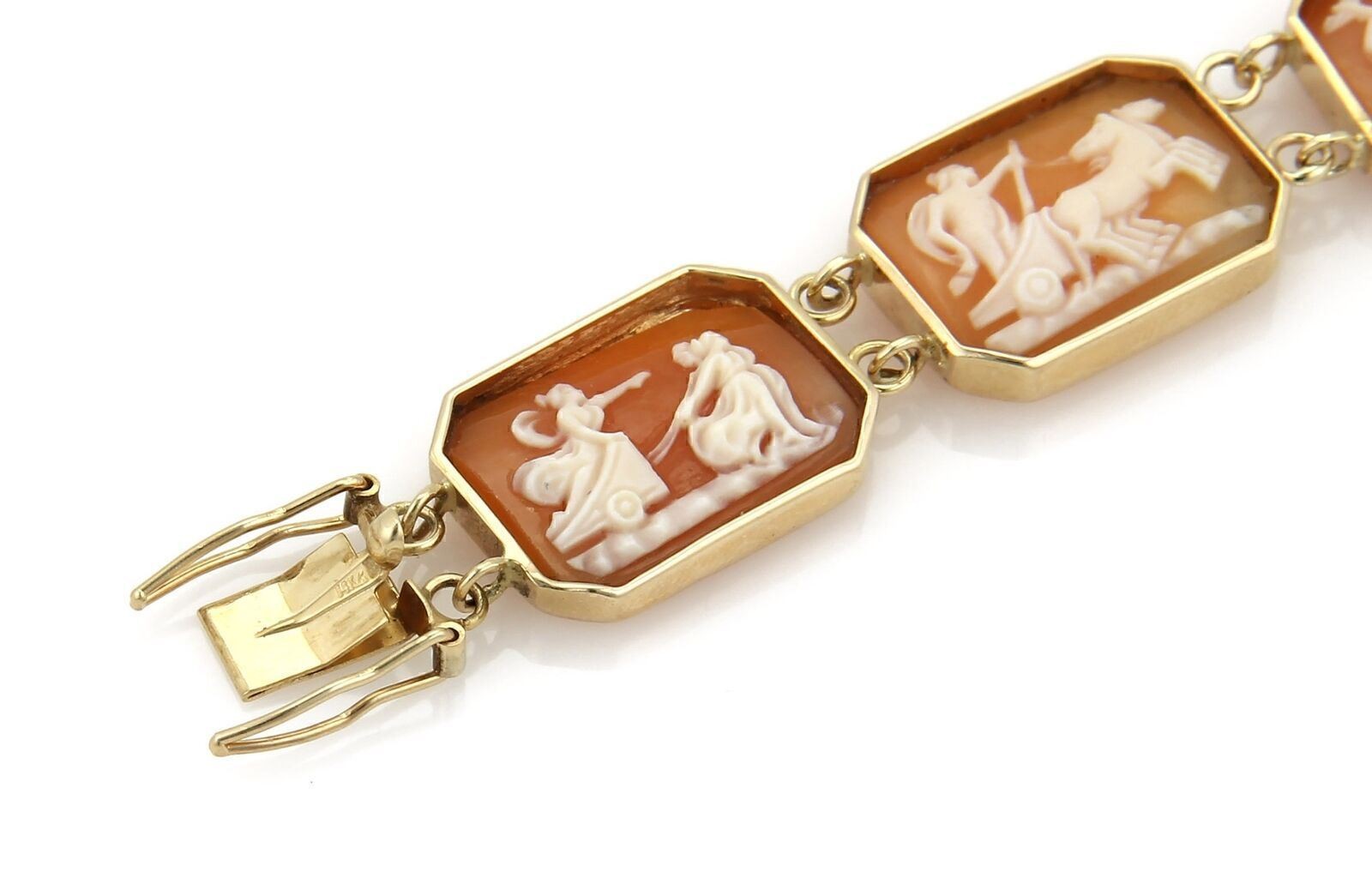 Seven Days Cameo 14k Rose Gold Bracelet Seven Days Roman Gods
