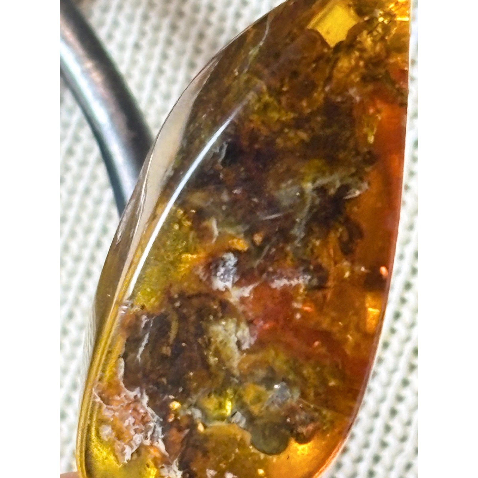 OOAK Egg Yolk / Butterscotch Baltic Amber Sterling Torque Collar Necklace