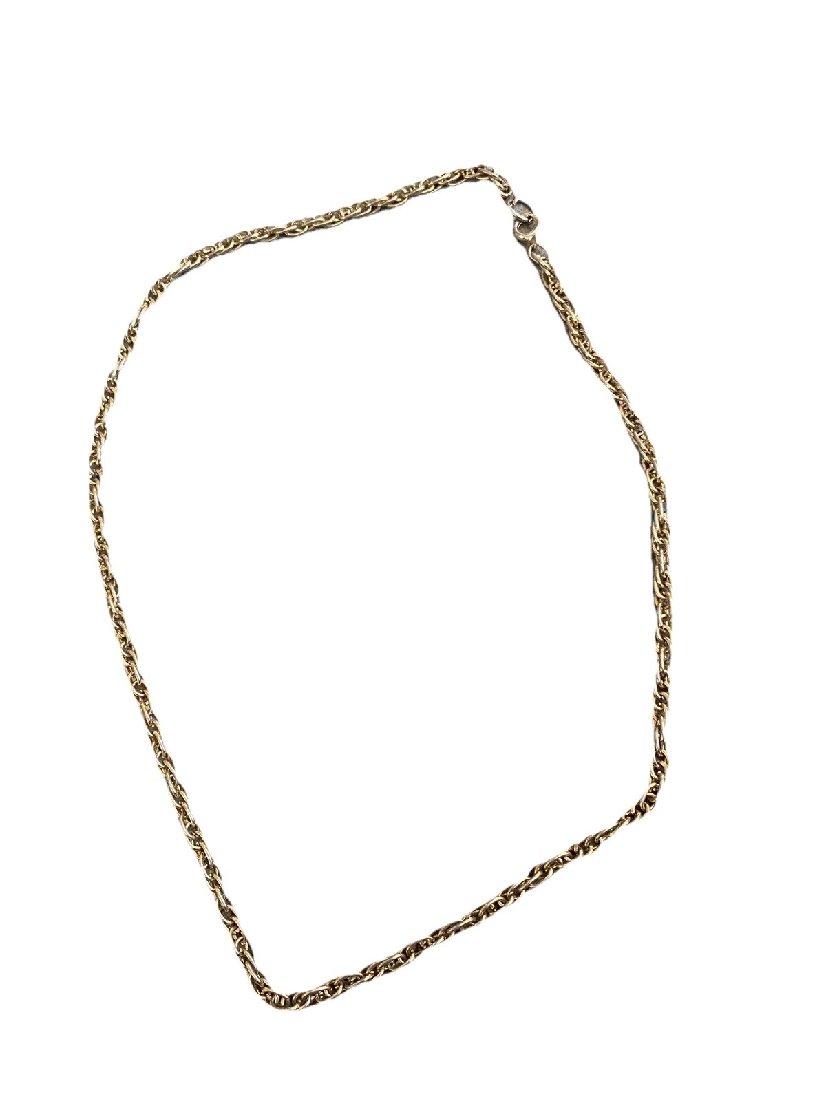 Vintage Necklace Gold Chain Collar Costume Semi Chunky
