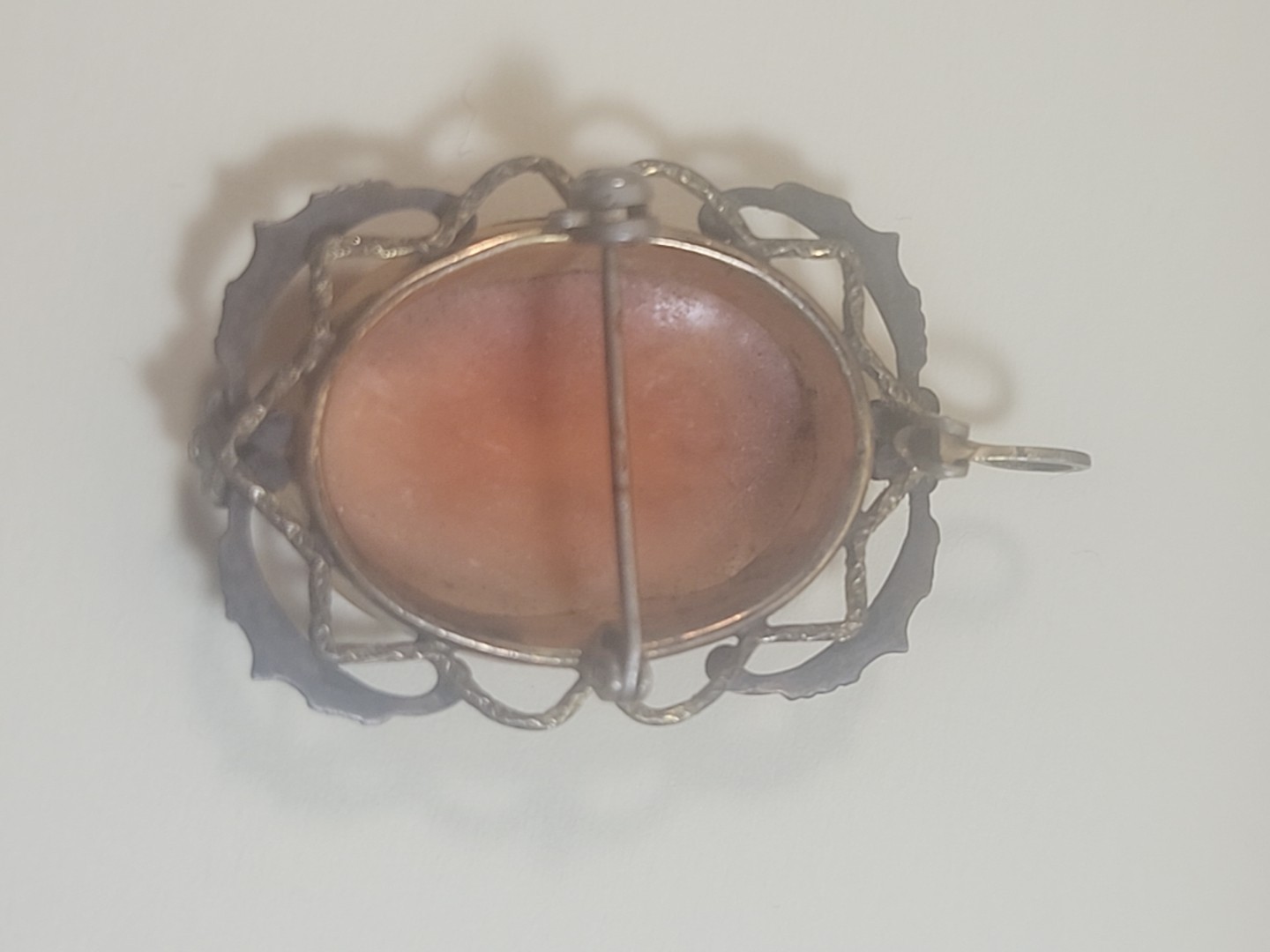 Vintage Hand Carved Shell Cameo Brooch Pendant. 3 Grace’s. Antique 1900s – 1940s