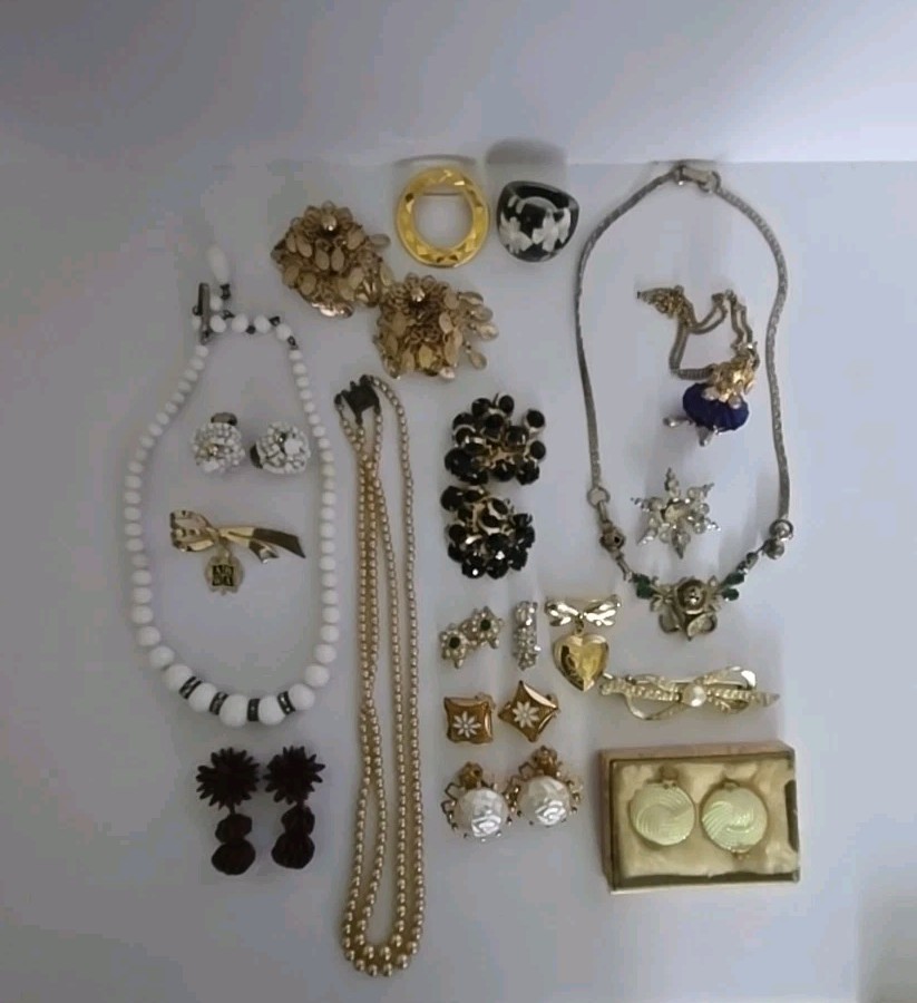 Vtg & Modern & Other Jewelry Lot Earrings Necklaces