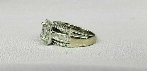 Princess Cut Lab Created Diamond Valentine’s Special 14Ct White Gold Finish Ring