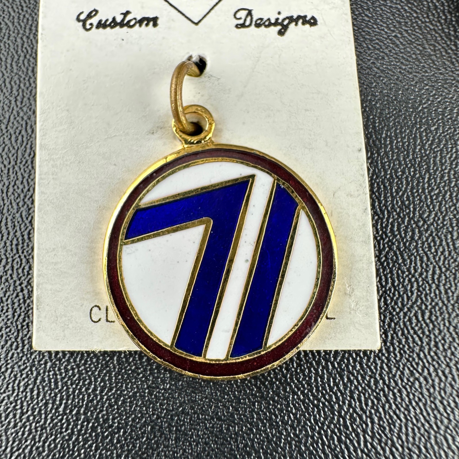Vintage Cloisonne Enamel Pendant Lot LG Heavy Medallions Puffy Peacock WWII 71st