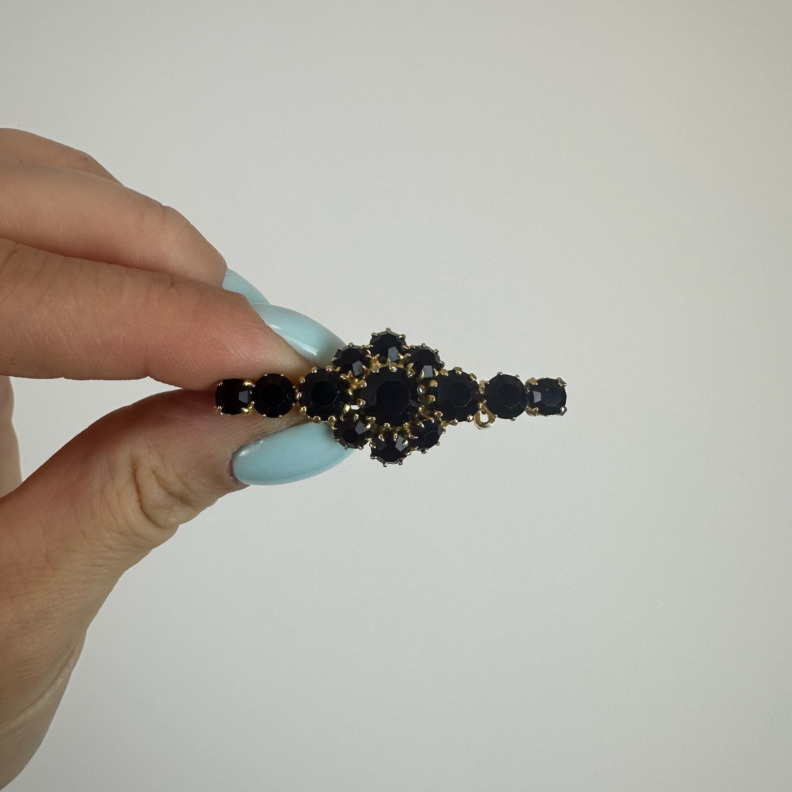 Vintage brooch – USSR jewelry – soviet red stone – Czech Republic