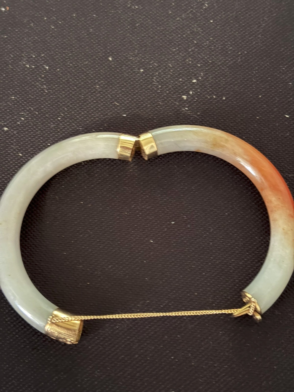 Ming’s of Hawaii Rare Red Jade Bangle Bracelet