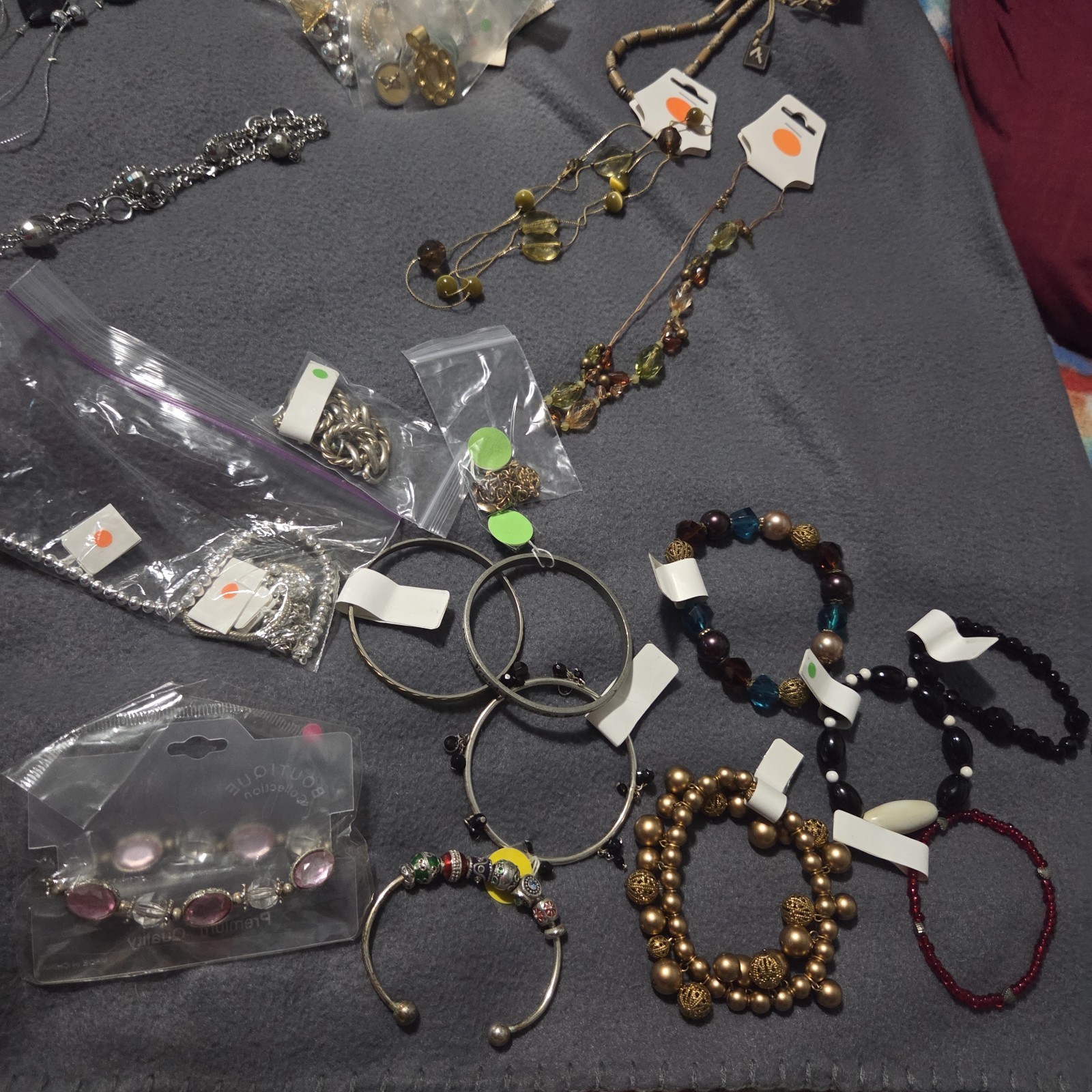 Mixed Lot Jewelry 50+ Pieces Necklace Bracelet Pendant Brooch Pin