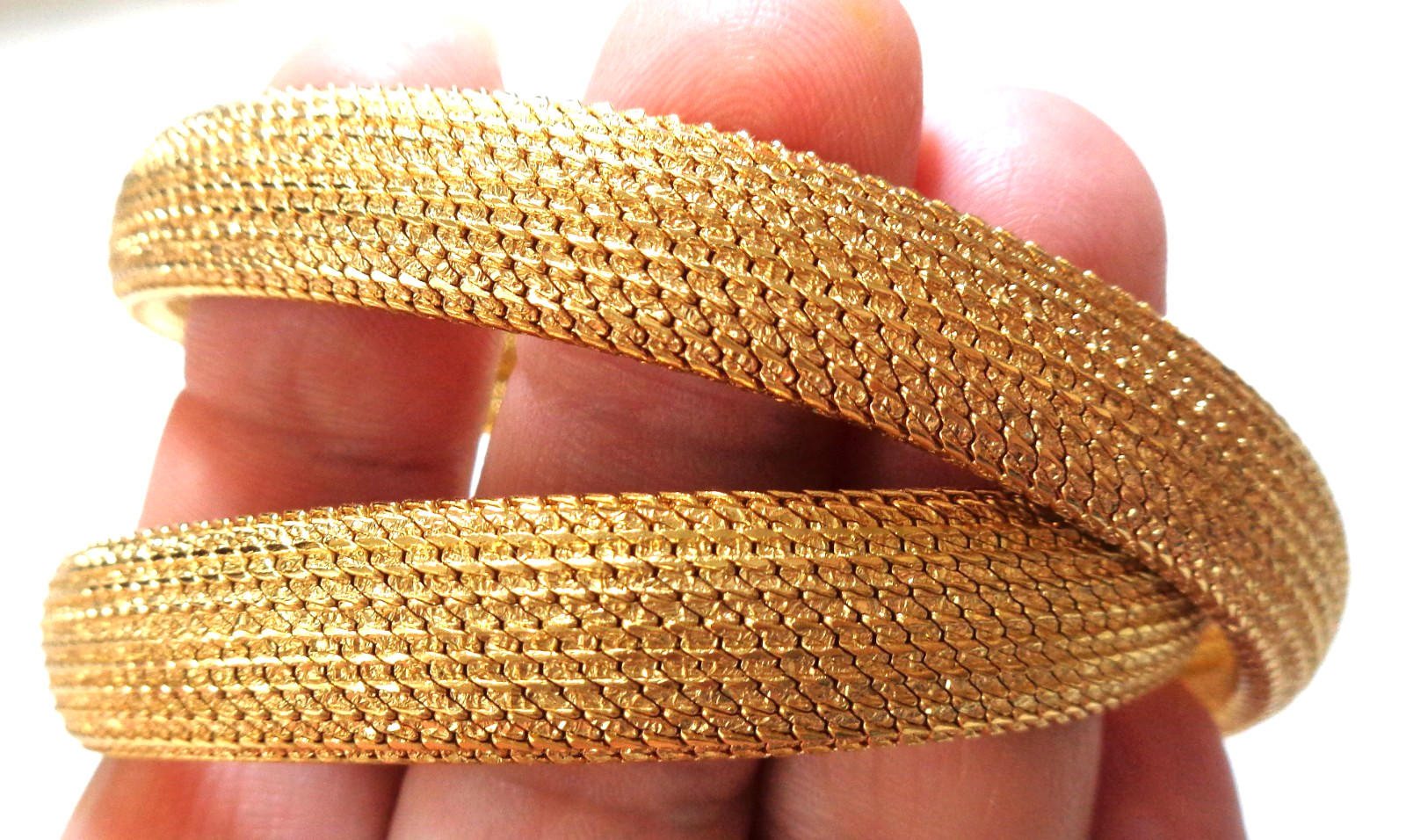 CHRISTIAN DIOR Signed, Authentic, Vintage, Gold Tone, Clear Rhinestones Swirl Me