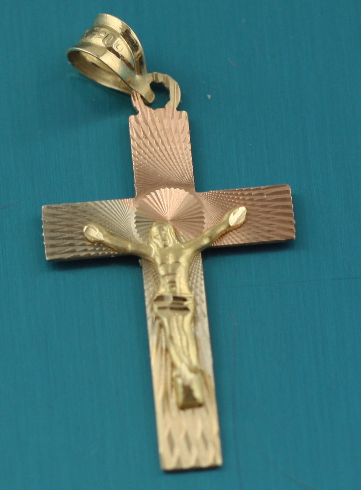 VPKJewelry Real 14K white @ yellow Gold Cross Pendant US seller 1,4 gram