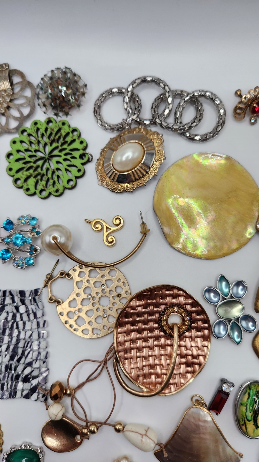 Craft Jewelry Pieces Junk Drawer 35 Different Pieces