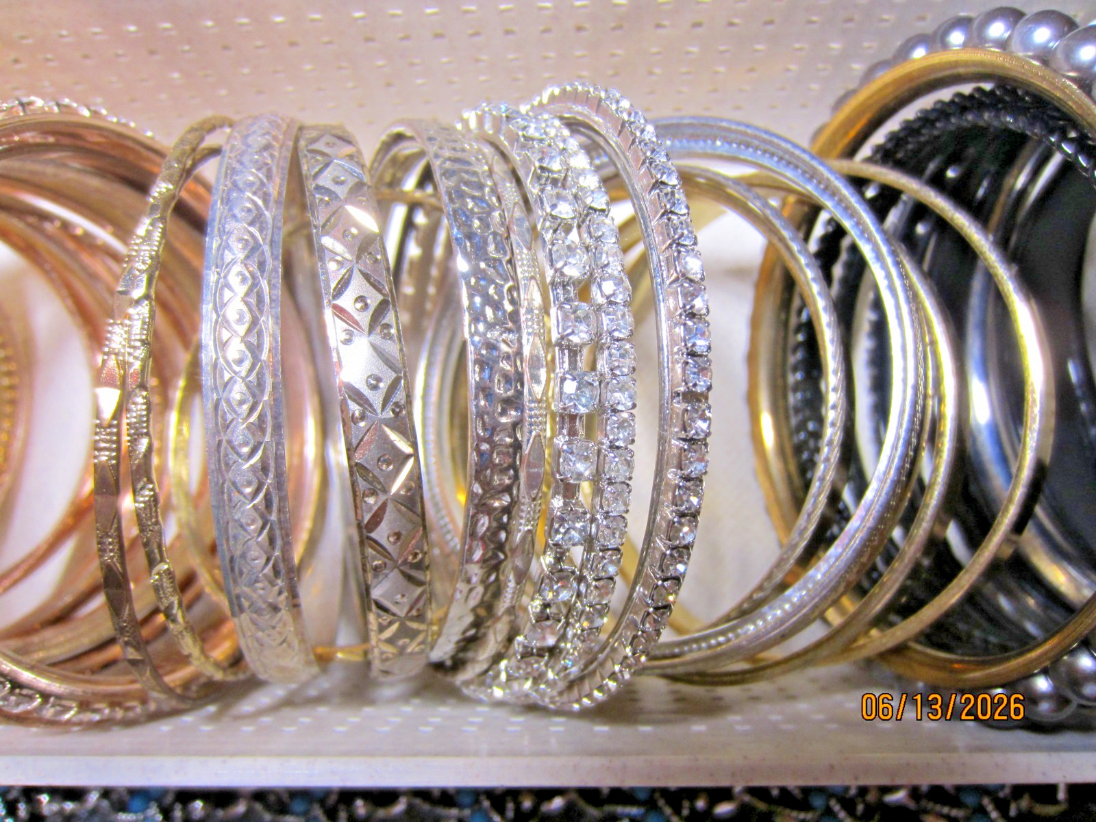 Mixed Lot ALL Bracelets Vintage/Modern Bangles Gemstone Wrap Signed Rhinestones