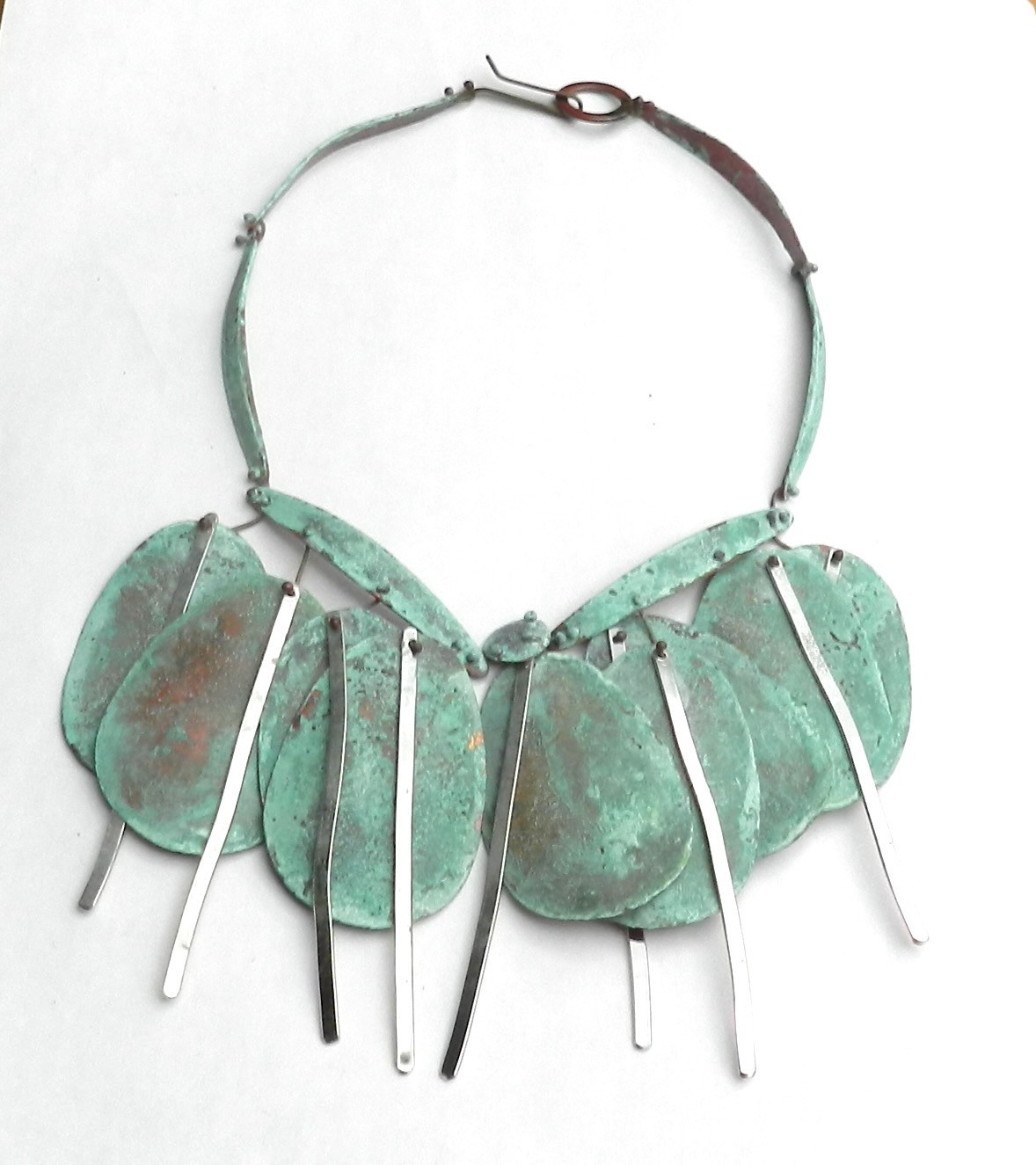 Vintage Modernist Early Gale Rothstein 1984 Hand Signed Pendant Necklace Dangles