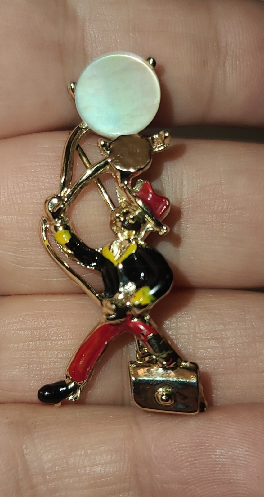 vintage balloon seller brooch