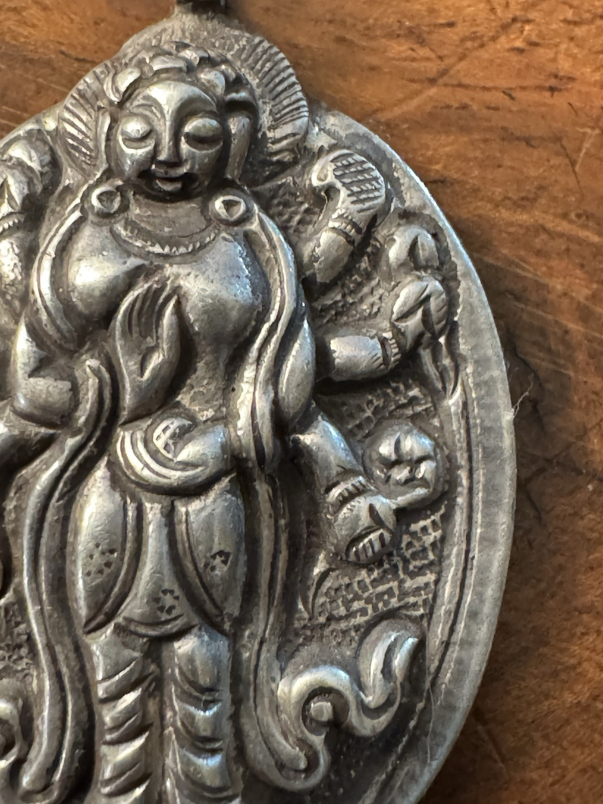 Vintage religion Sterling Silver India Hindu Vishna Shiva Pendant