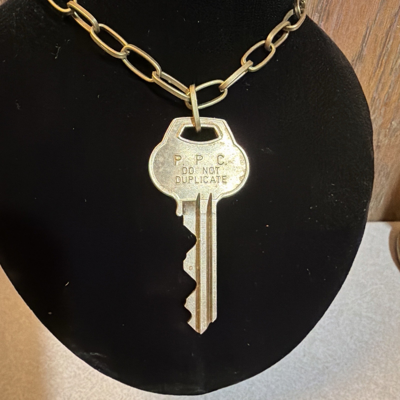 Vintage Insane Asylum Key Necklace Pilgrim State Hospital Psychiatric Center