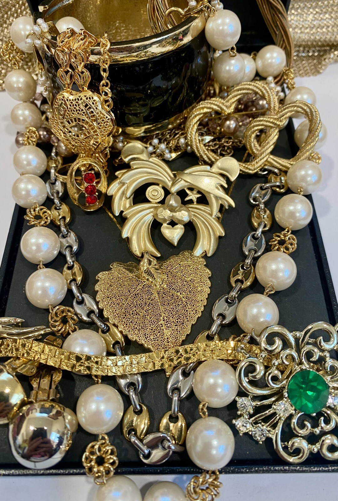 Vintage Estate Costume Jewelry Lot ! TRIFARI , SARAH COV and more!