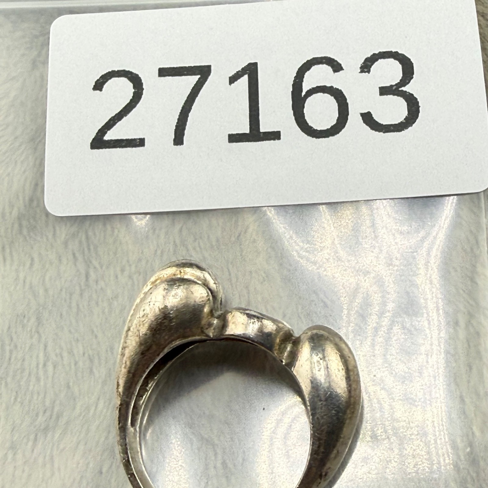 Vintage Sterling Silver Cameo Ring Size 7.5