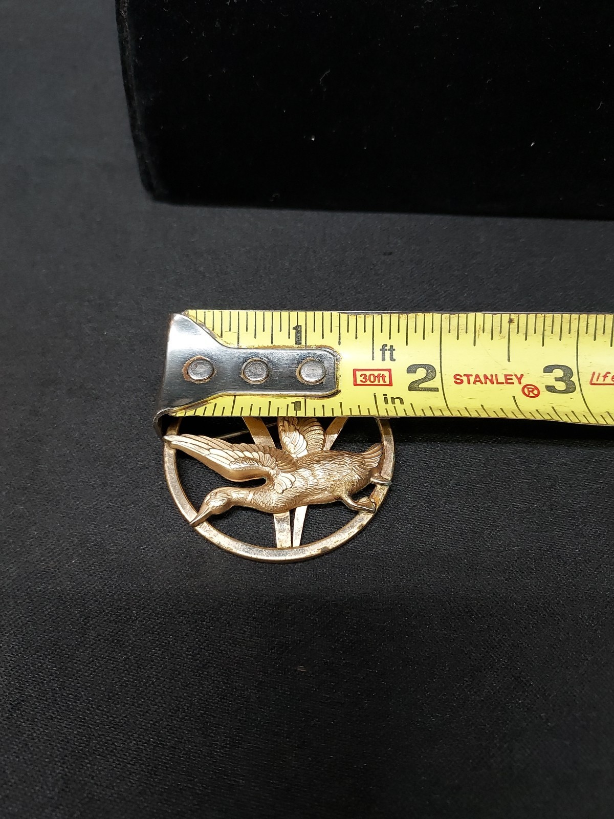 Vintage 1/20th 12k Gold Filled H.S.B. Flying Duck Mallard Pin Brooch 7.17 Grams