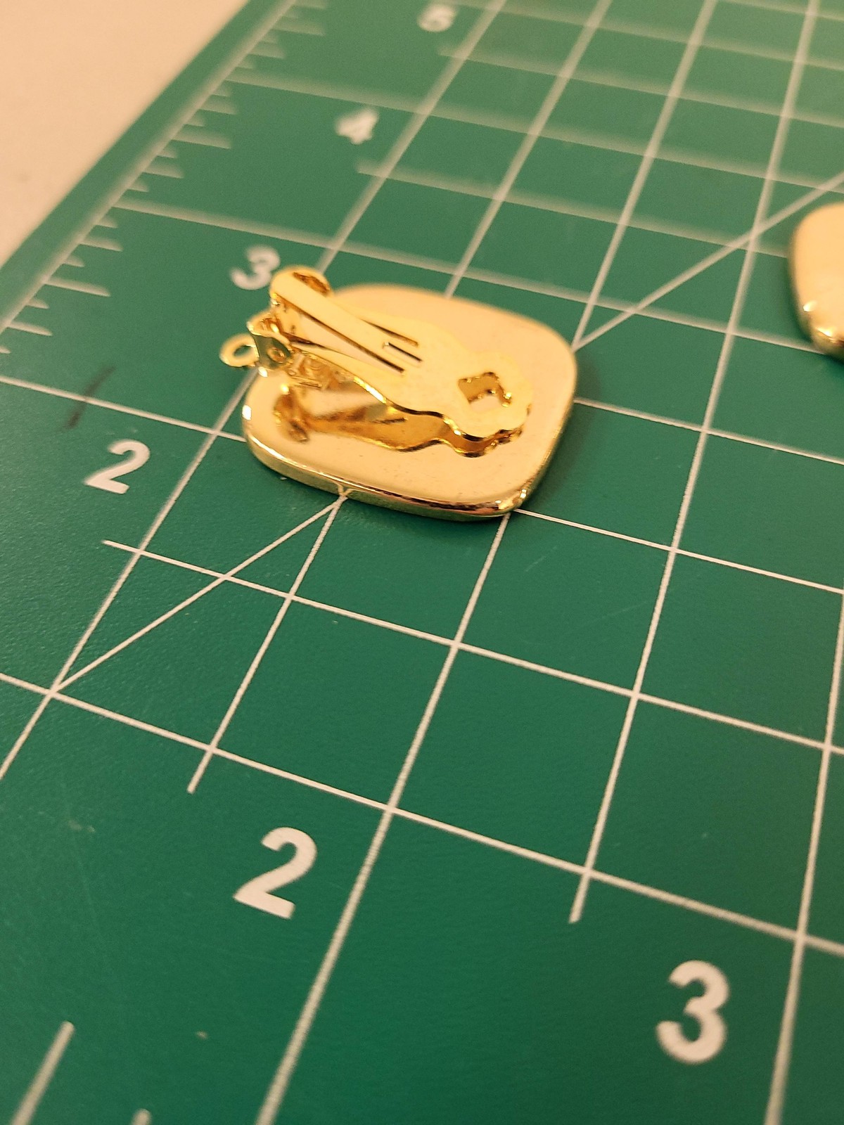 Vintage Clip On Earring Findings Gold Tone Jewelry Making Parts Lot NOS