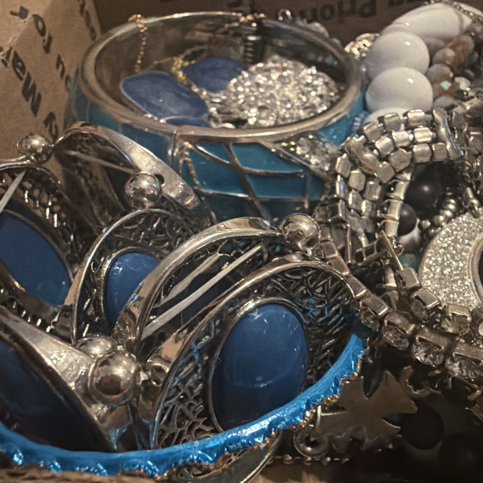 Vintage to Now Jewelry Lot, ALL WEARABLE Untested. No Broken. Box E8