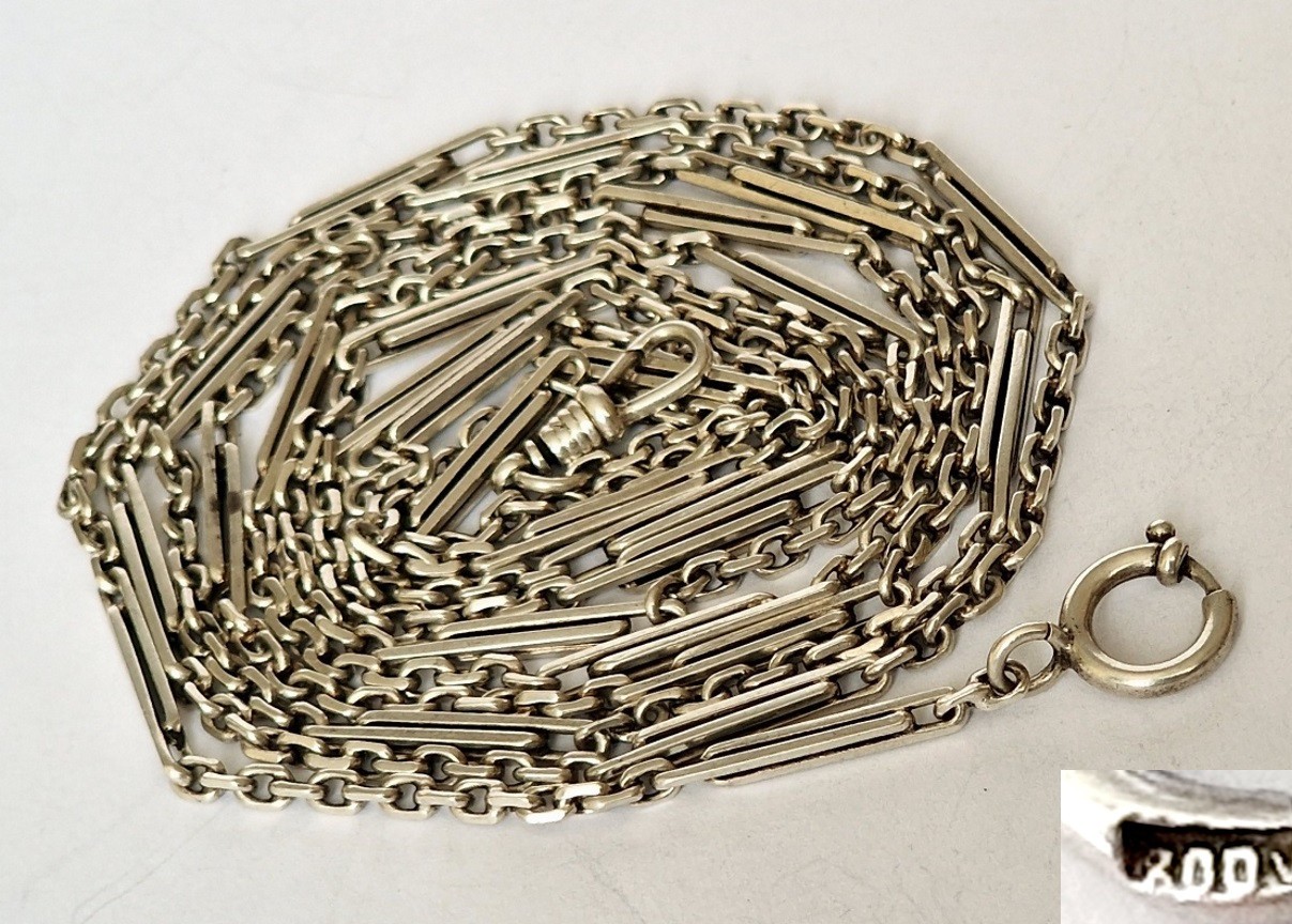 Long Necklace Chain Pendant Watch Chain 800 Silver Z524